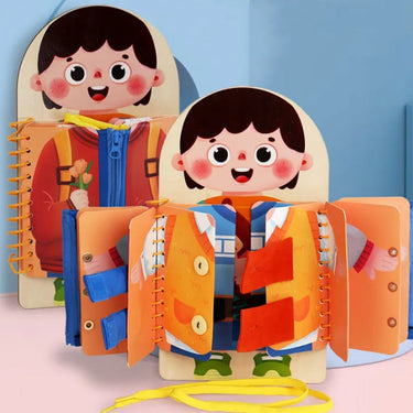 Multi-functional Wooden Montessori Busy Board